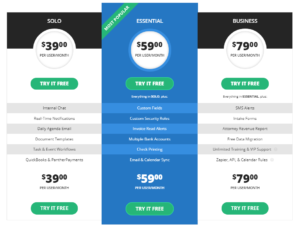 saas pricing example